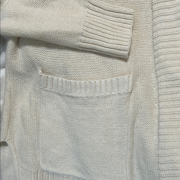 Beige Open-Front Cardigan Sweater - Picture 7 of 8